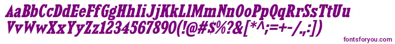 KingsbridgeScBdIt Font – Purple Fonts on White Background