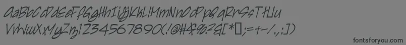 IrezumiI Font – Black Fonts on Gray Background