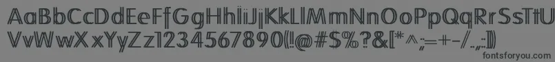 フォントFolkstwins – 黒い文字の灰色の背景