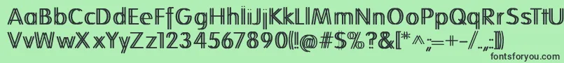 Folkstwins Font – Black Fonts on Green Background