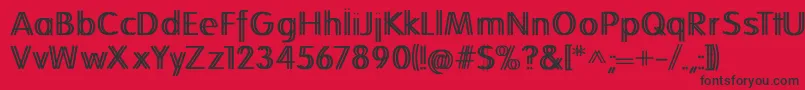 Folkstwins Font – Black Fonts on Red Background