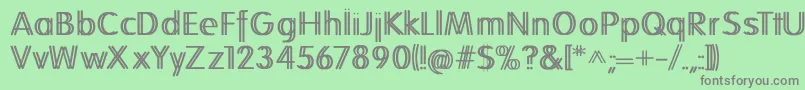 Folkstwins Font – Gray Fonts on Green Background