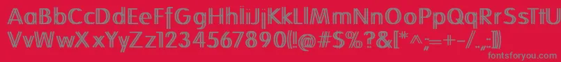 fuente Folkstwins – Fuentes Grises Sobre Fondo Rojo