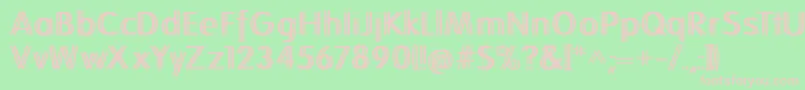 Folkstwins Font – Pink Fonts on Green Background