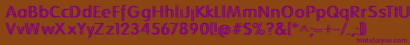 Folkstwins Font – Purple Fonts on Brown Background