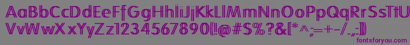 Шрифт Folkstwins – фиолетовые шрифты на сером фоне