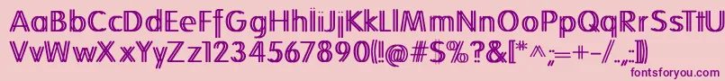 Folkstwins Font – Purple Fonts on Pink Background