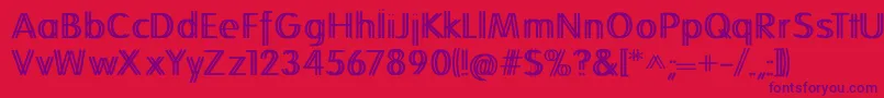 Folkstwins Font – Purple Fonts on Red Background