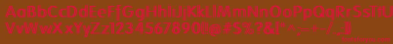 Folkstwins Font – Red Fonts on Brown Background