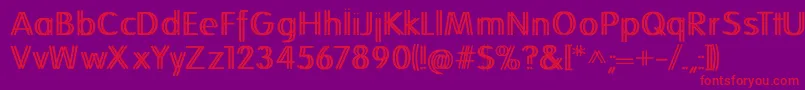 Folkstwins Font – Red Fonts on Purple Background