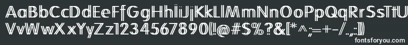 Folkstwins Font – White Fonts on Black Background