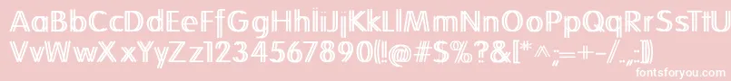 Folkstwins Font – White Fonts on Pink Background