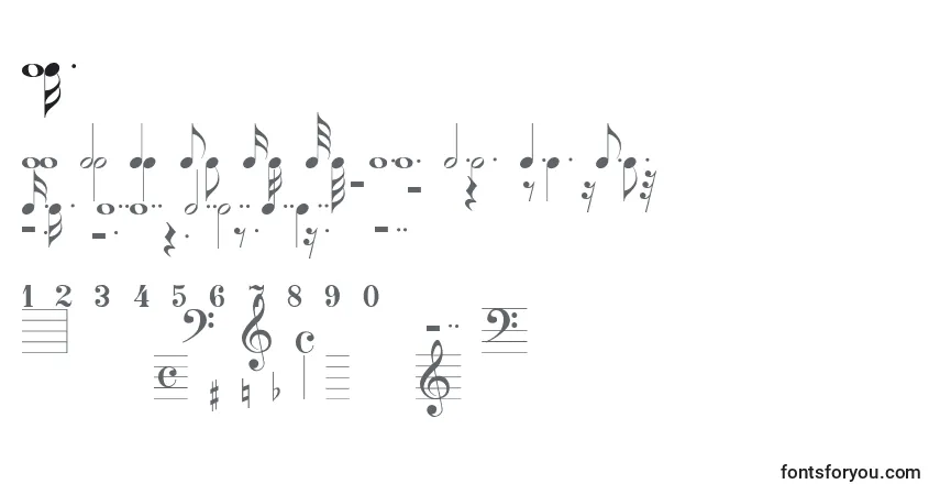 Шрифт Akvo – алфавит, цифры, специальные символы