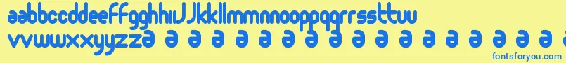 More about Moloko Font Moloko Font – Blue Fonts on Yellow Background