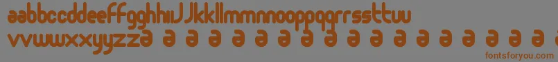 Moloko Font – Brown Fonts on Gray Background