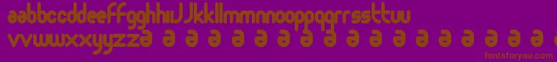Moloko Font – Brown Fonts on Purple Background