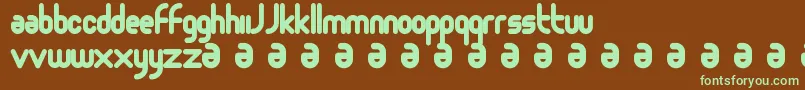 Moloko Font – Green Fonts on Brown Background