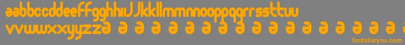 Moloko Font – Orange Fonts on Gray Background