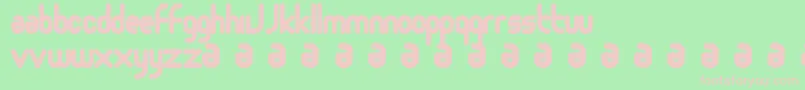 Moloko Font – Pink Fonts on Green Background