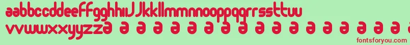 Moloko Font – Red Fonts on Green Background