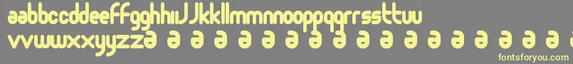 Moloko Font – Yellow Fonts on Gray Background