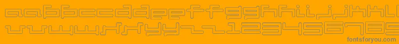 More about V5cuo Font V5cuo Font – Gray Fonts on Orange Background