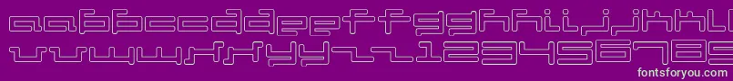 Шрифт V5cuo – зелёные шрифты на фиолетовом фоне