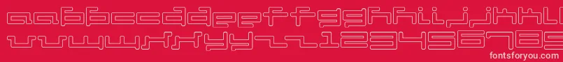 fuente V5cuo – Fuentes Rosadas Sobre Fondo Rojo