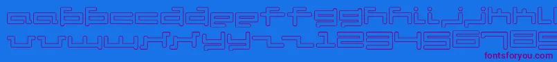 Saiba mais sobre a fonte V5cuo Fonte V5cuo – fontes roxas em um fundo azul