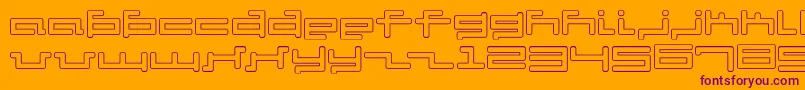 Подробнее о шрифте V5cuo Шрифт V5cuo – фиолетовые шрифты на оранжевом фоне