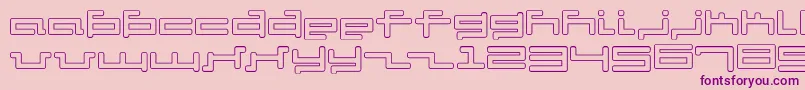 Weitere Informationen zur V5cuo-Schriftart V5cuo-Schriftart – Violette Schriften auf rosa Hintergrund