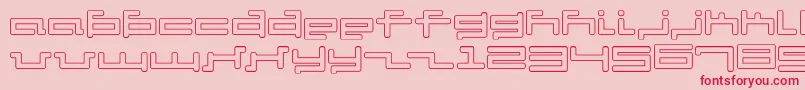 V5cuoフォントについての詳細 フォントV5cuo – ピンクの背景に赤い文字