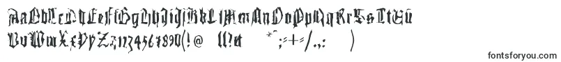 フォントGutenbergstraces – インクで書かれたフォント