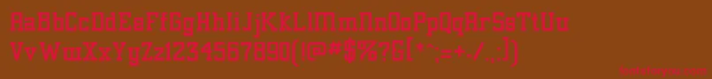 Alexa Font – Red Fonts on Brown Background