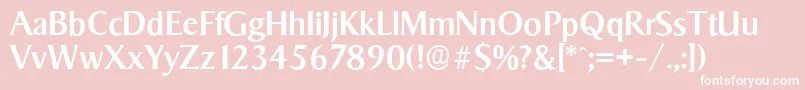 SigvarserialMediumRegular Font – White Fonts on Pink Background