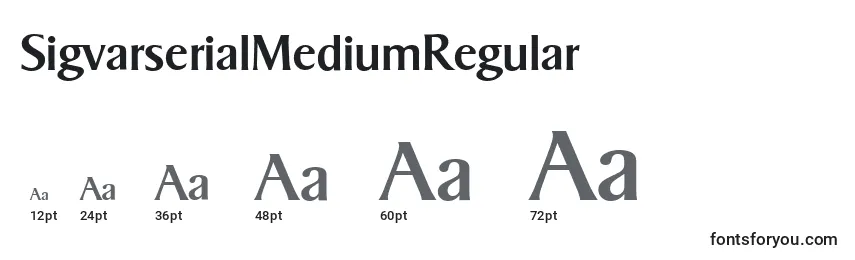 Размеры шрифта SigvarserialMediumRegular