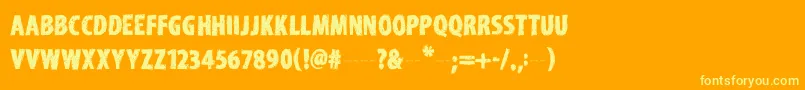 Подробнее о шрифте EdirneNormal Шрифт EdirneNormal – жёлтые шрифты на оранжевом фоне