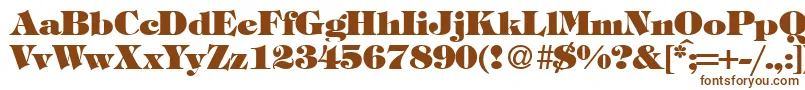 TiffanytwoheavyRegularDb Font – Brown Fonts on White Background