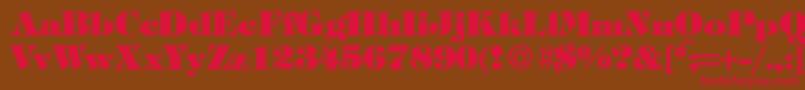 TiffanytwoheavyRegularDb Font – Red Fonts on Brown Background