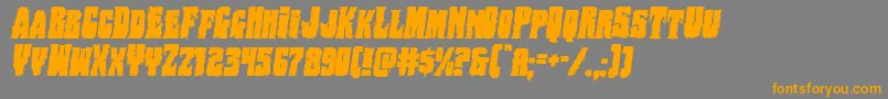 Bogbeastital Font – Orange Fonts on Gray Background