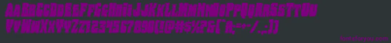 Bogbeastital Font – Purple Fonts on Black Background