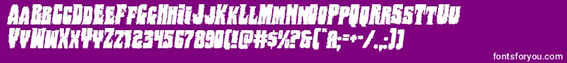 Bogbeastital Font – White Fonts on Purple Background