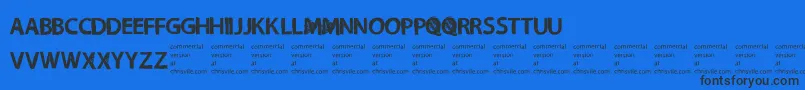 NecromongerRegular Font – Black Fonts on Blue Background