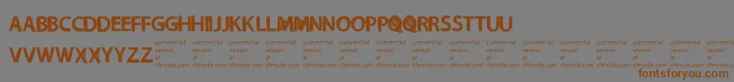 NecromongerRegular Font – Brown Fonts on Gray Background