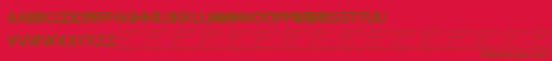 NecromongerRegular Font – Brown Fonts on Red Background