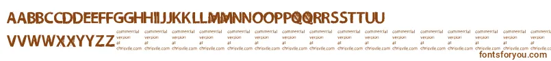 NecromongerRegular Font – Brown Fonts on White Background