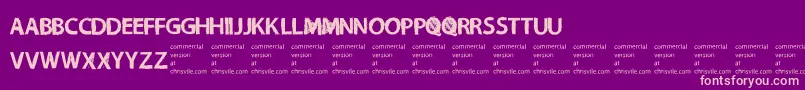 NecromongerRegular Font – Pink Fonts on Purple Background