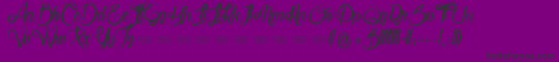 Serval Font – Black Fonts on Purple Background
