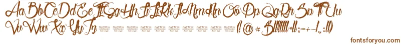 Serval Font – Brown Fonts on White Background