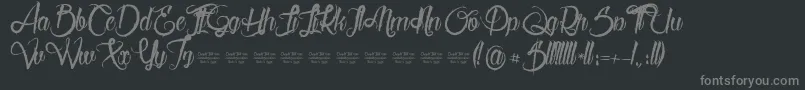 Serval Font – Gray Fonts on Black Background